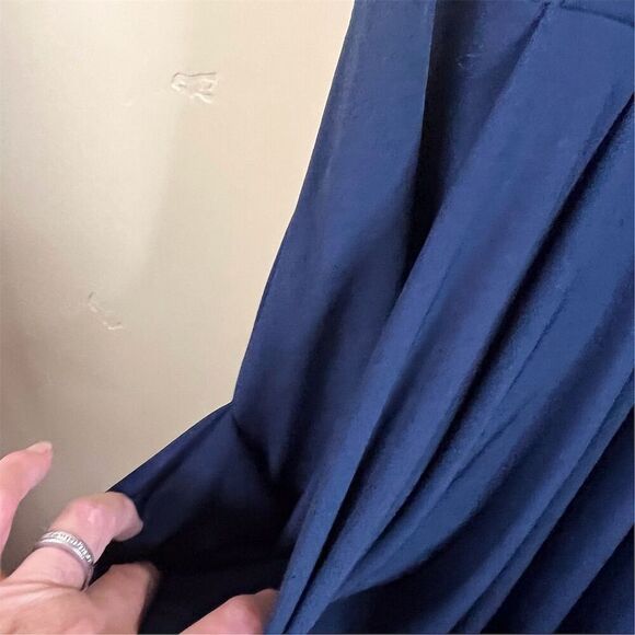 BCBGeneration Women's Sleeveless‎ Maxi Blue Drape Pocket Dress Size Small Formal - Picture 6 of 10